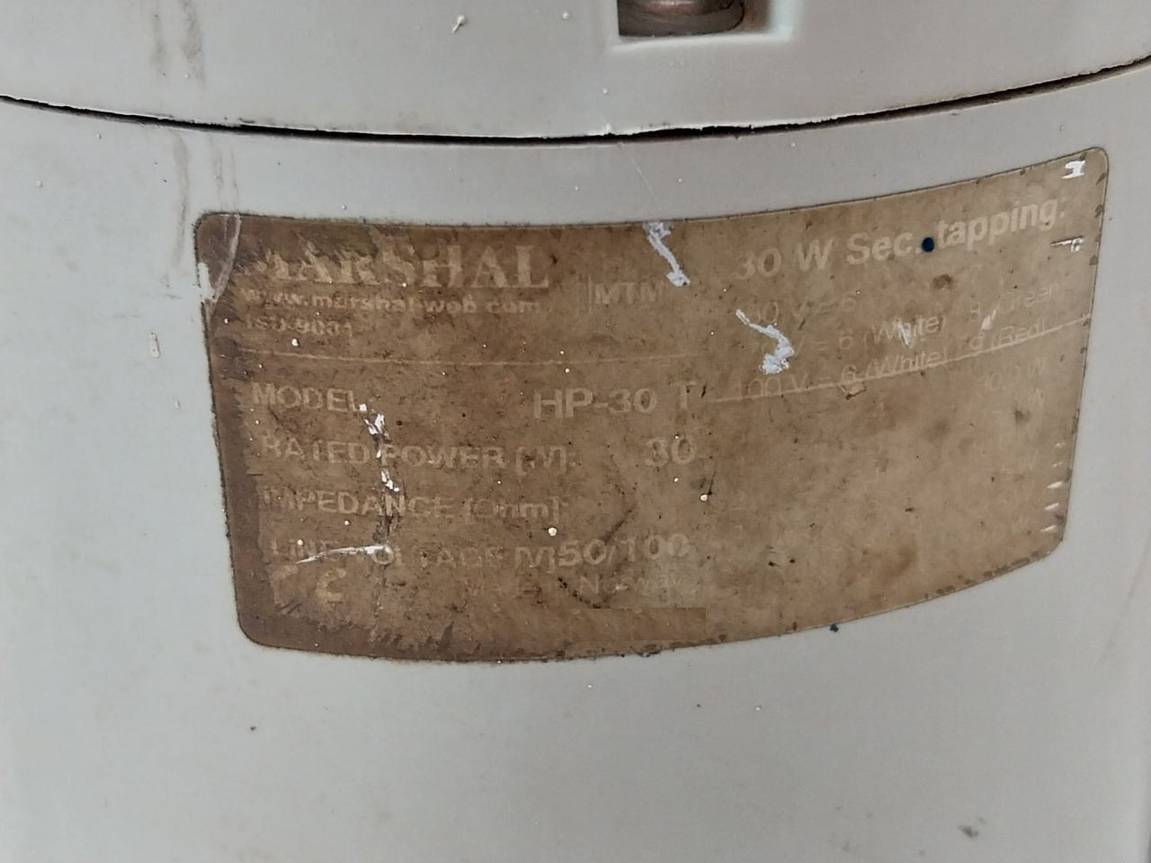 Marshal Hp-30 T Horn Speaker 30W 50/100V Iso-9001