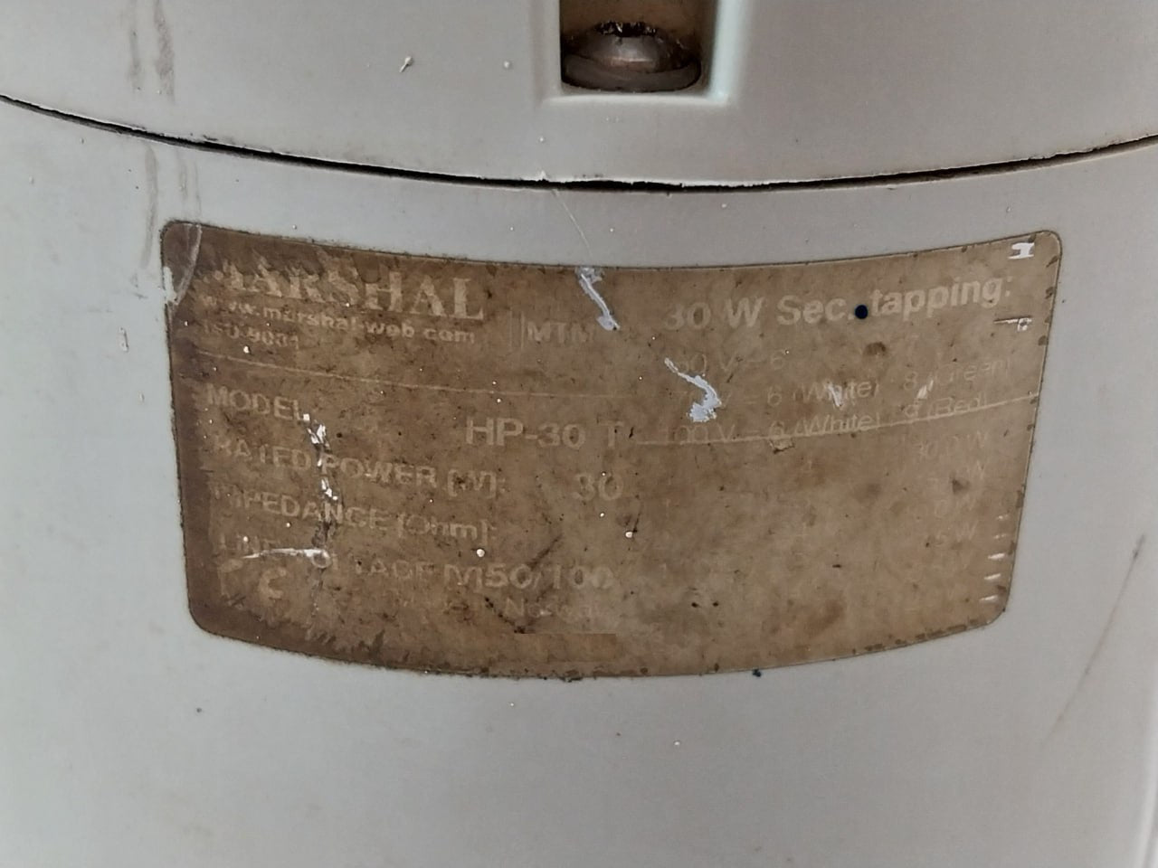 Marshal Hp-30 T Horn Speaker 30W 50/100V Iso-9001