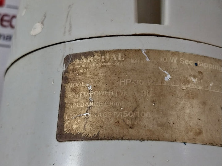Marshal Hp-30 T Horn Speaker 30W 50/100V Iso-9001