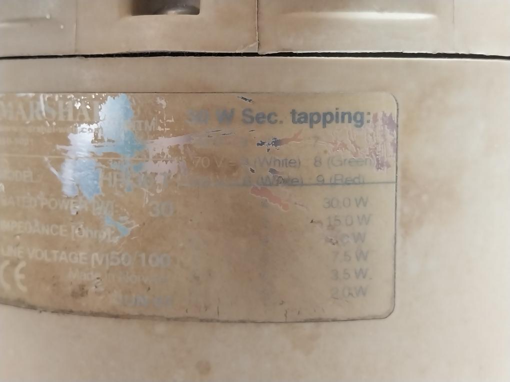 Marshal Hp-30 T Horn Speaker Rated Power [W]: 30