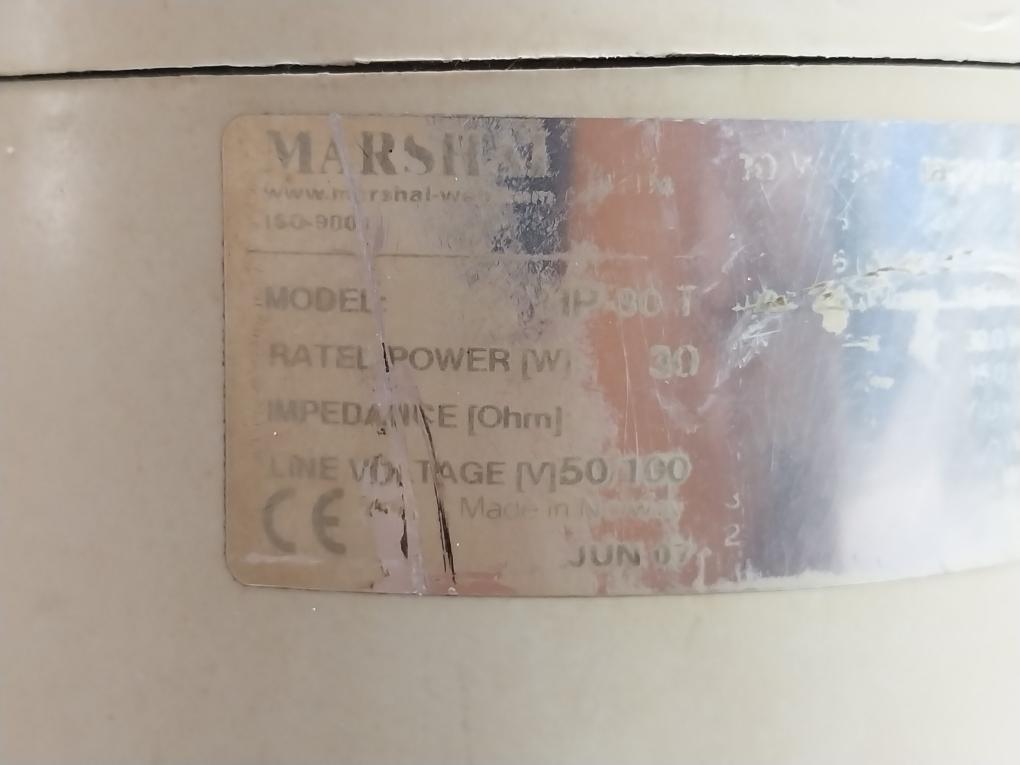 Marshal Hp-30 T Horn Speaker Rated Power [W]: 30