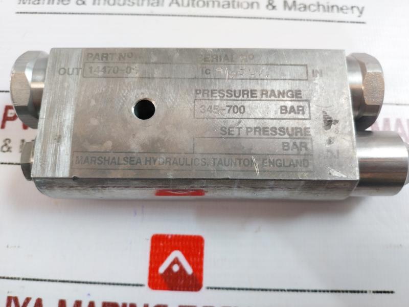 MARSHALSEA HYDRAULICS 14470-04 Integrated Thermal Relief Valve 345-700 Bar
