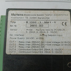 Martens 24Vdc Digital Temperature Controller R 1300-3-ma1-5
