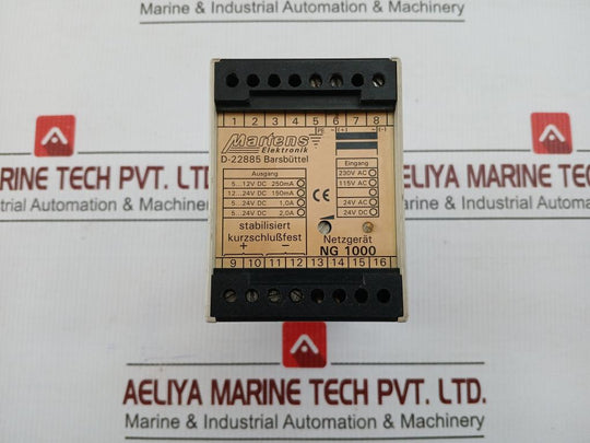 Martens Elektronik 230Vac/115Vac Power Supply Unit Ng 1000-4-5