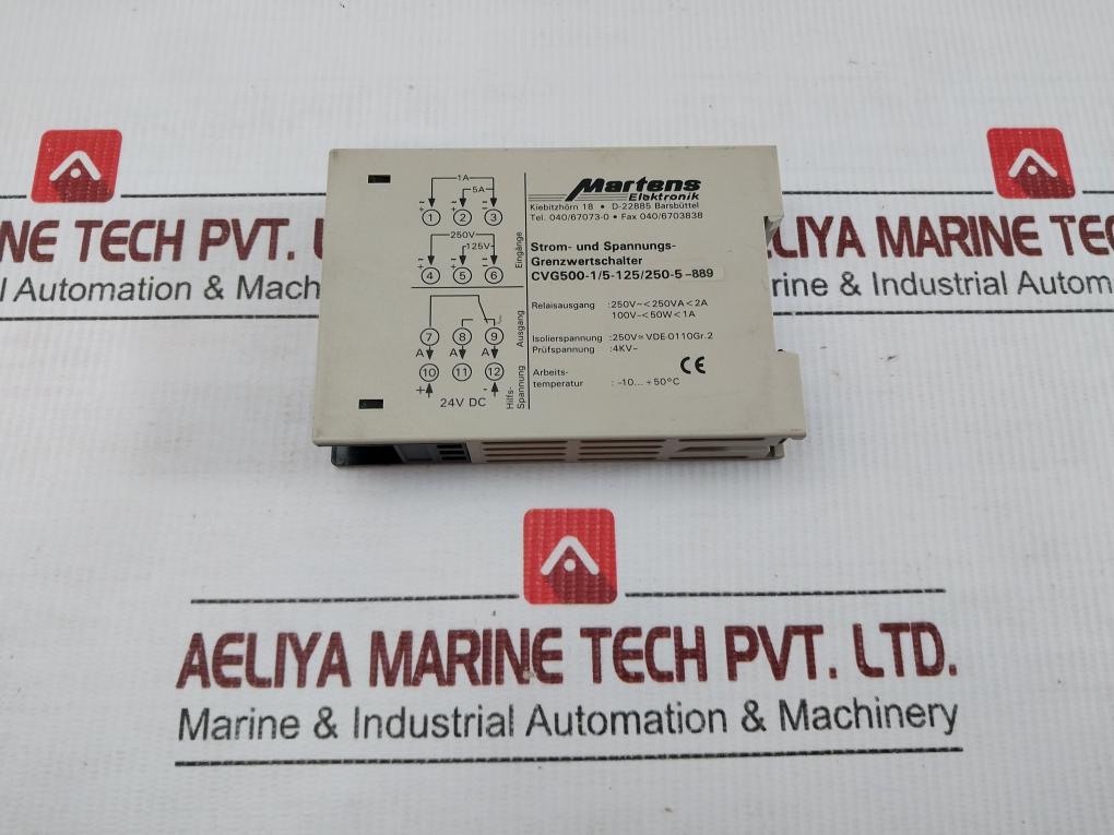 Martens Elektronik 24V Dc Current And Voltage Monitoring Relay Cvg500