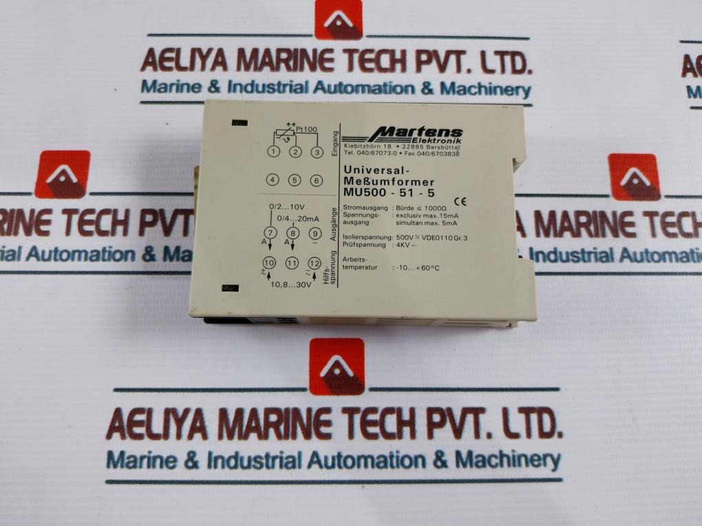 Martens Mu500-51-5 Universal Transducer 500V
