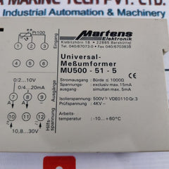 Martens Mu500-51-5 Universal Transducer 500V