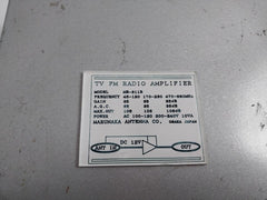 Marunaka Mb-311B Tv Fm Radio Amplifier Ac100-120 200-240V 10Va Dc12V