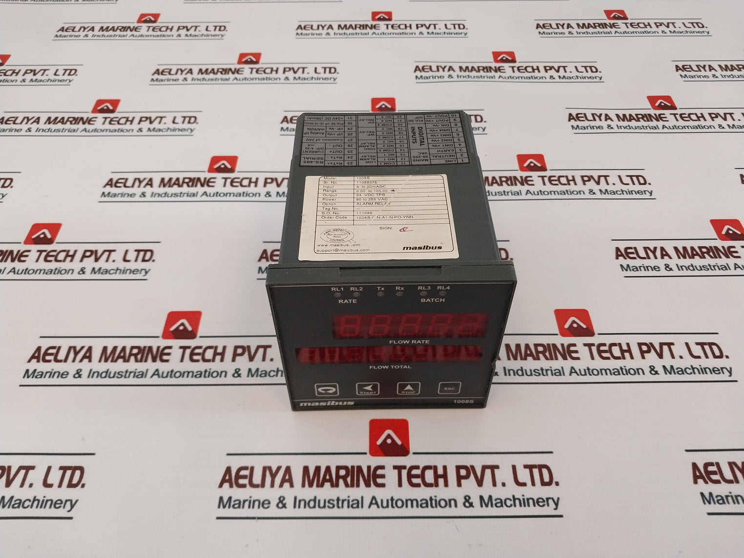 Masibus 1008S 8 Digital Flow Indicator & Totalizer 4 To 20Ma Dc