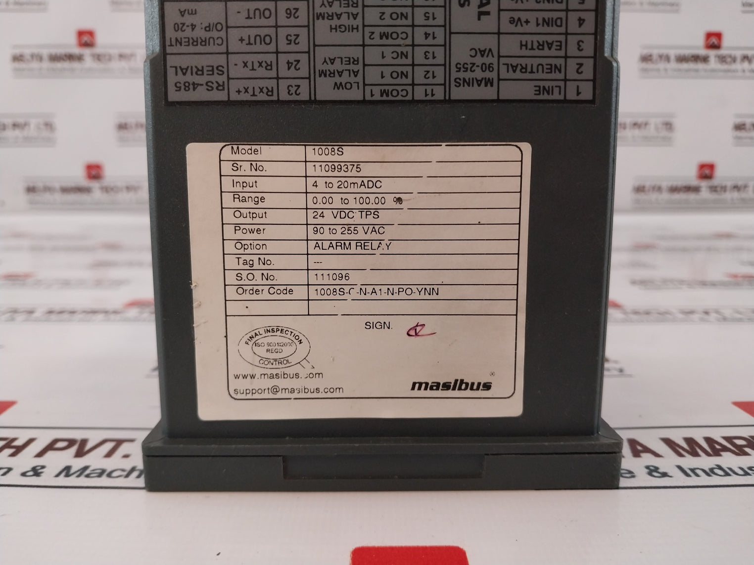 Masibus 1008S 8 Digital Flow Indicator & Totalizer 4 To 20Ma Dc