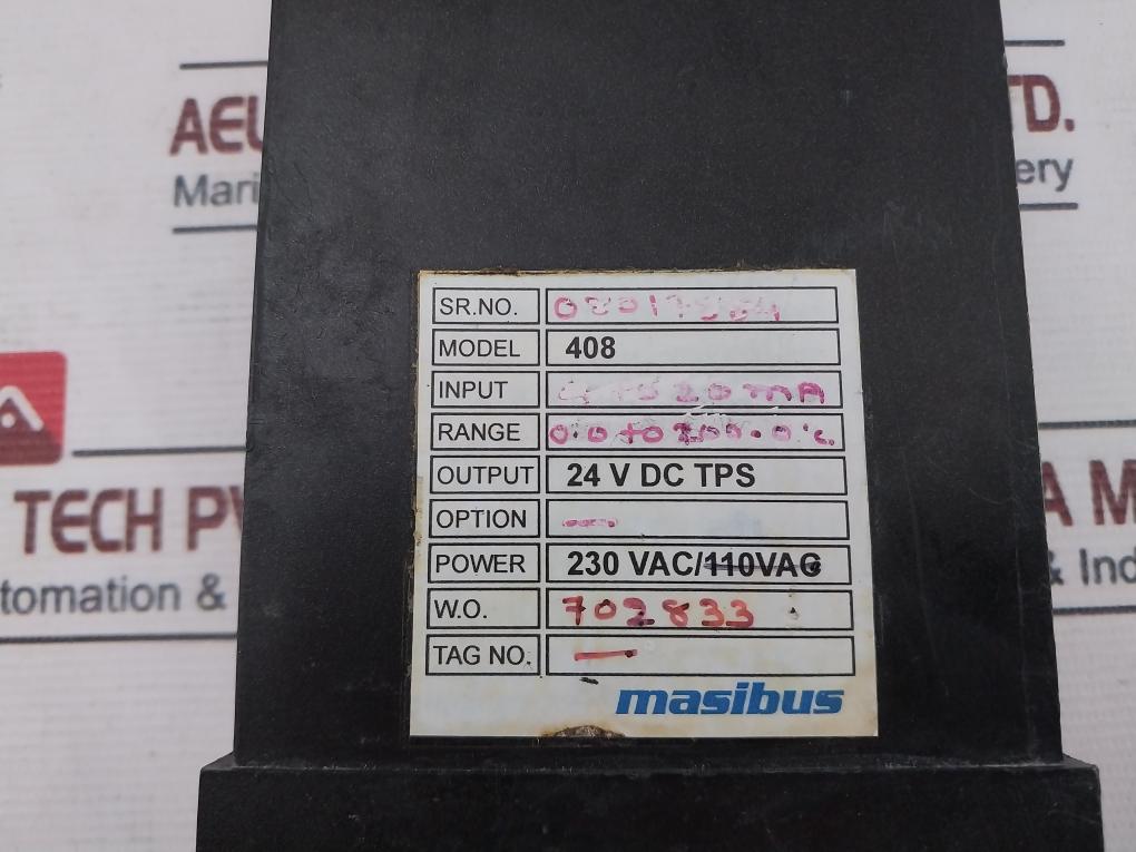 Masibus 408 Digital Indicator 0.0 To 200.0 °C