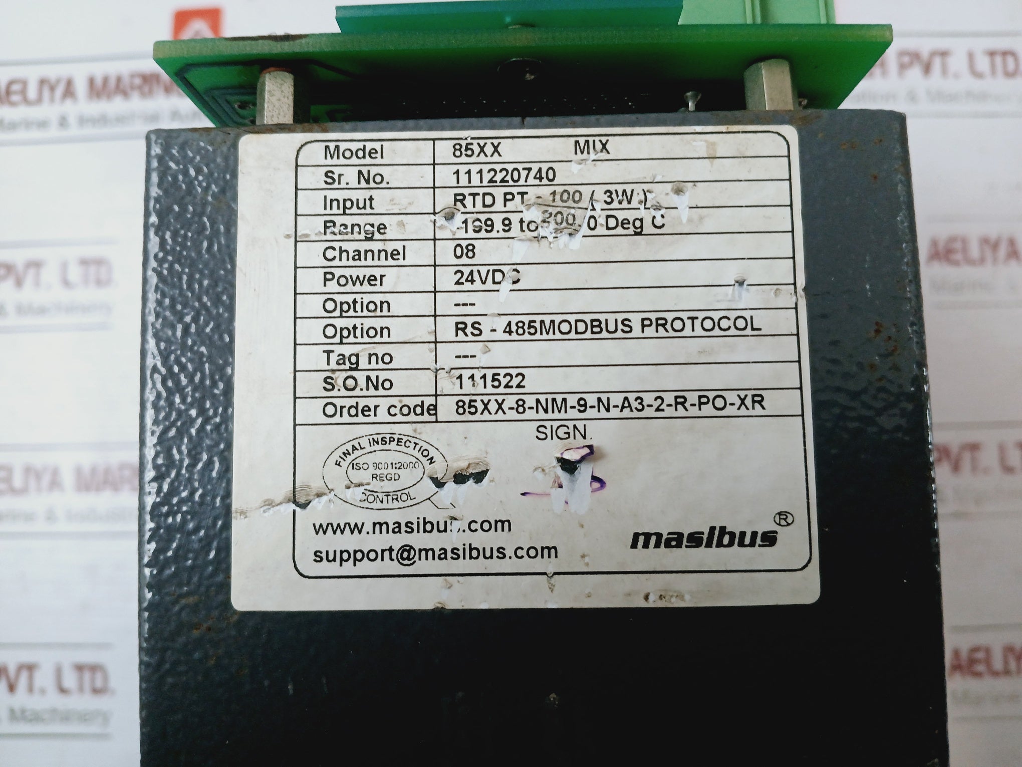 Masibus 85Xx Mix Multi Channel Universal Scanner Rs-485 Modbus