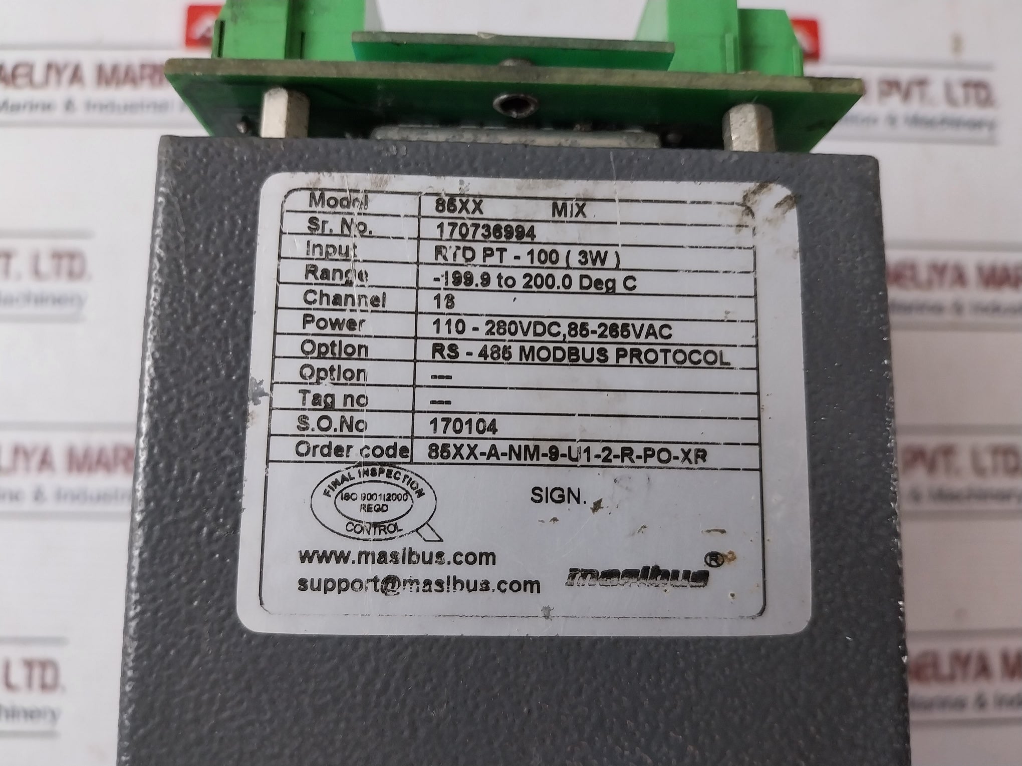 Masibus 85Xx Mix Multichannel Monitoring Alarm Annunciation Scanner