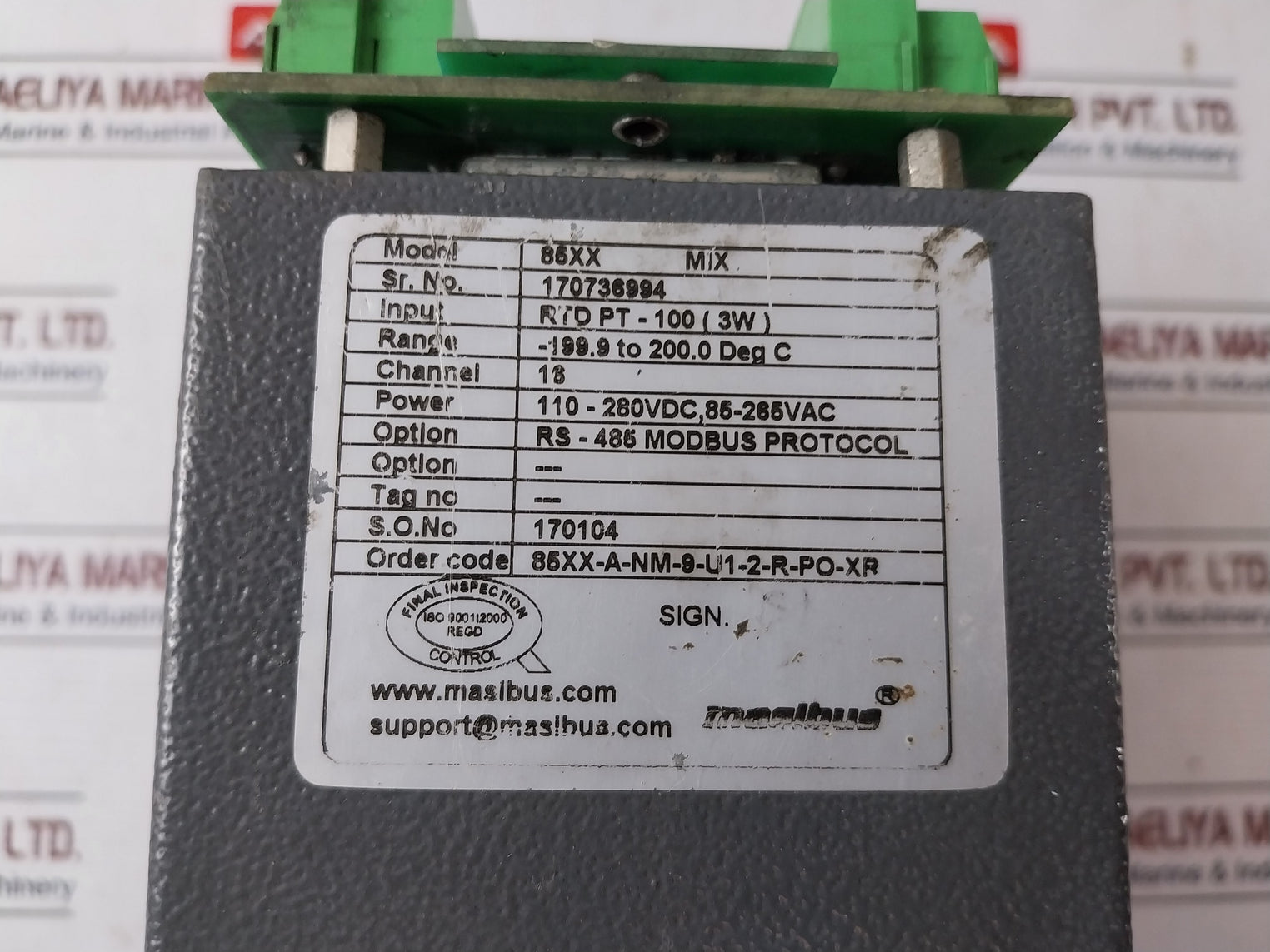 Masibus 85Xx Mix Multichannel Monitoring Alarm Annunciation Scanner