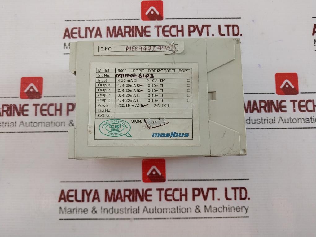 Masibus 9000-dop Signal Isolated Converter 0-10V, 4-20Ma, 230/110V Ac