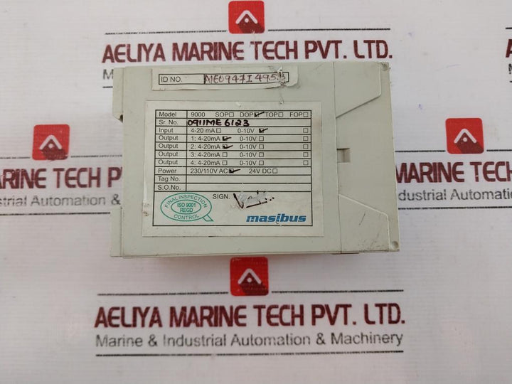 Masibus 9000-dop Signal Isolated Converter 0-10V, 4-20Ma, 230/110V Ac