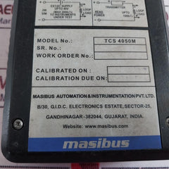 Masibus Tcs 4050M Portable Loop Calibrator 230V-50Hz
