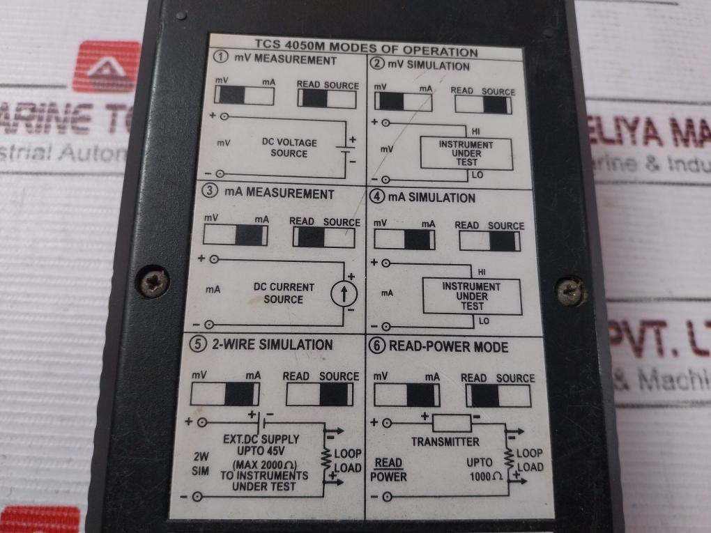 Masibus Tcs 4050M Portable Loop Calibrator 45Vdc