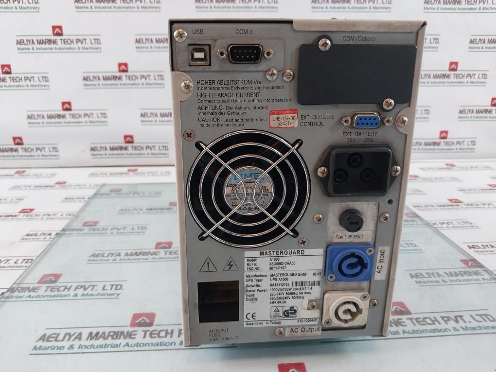 Masterguard A1000 Ups Unit 6Su5062-2Aa00 50/60Hz