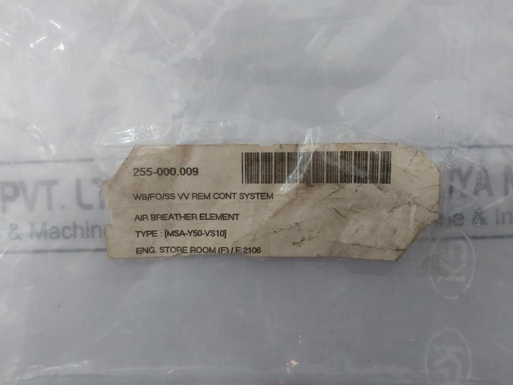 Masuda Msa-y50-vs10 Air Breather Element Set 255-000.009