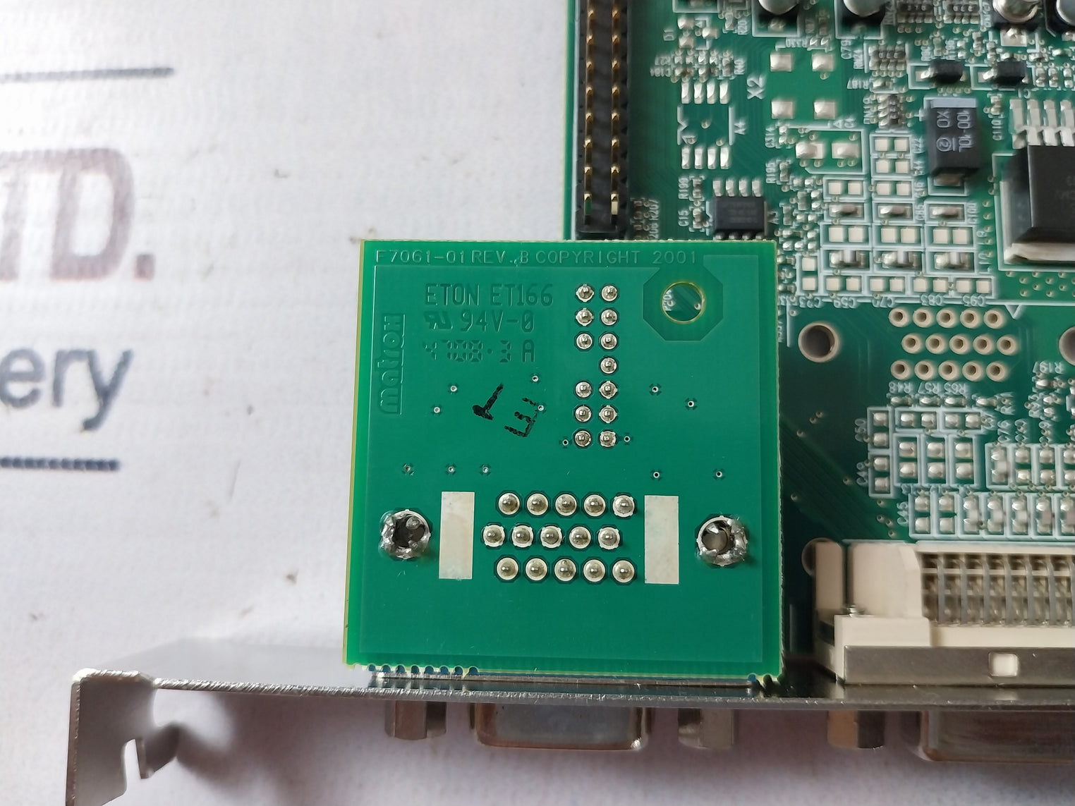 Matrox F7012 03 Video Graphic Card Rev. A 3006196365