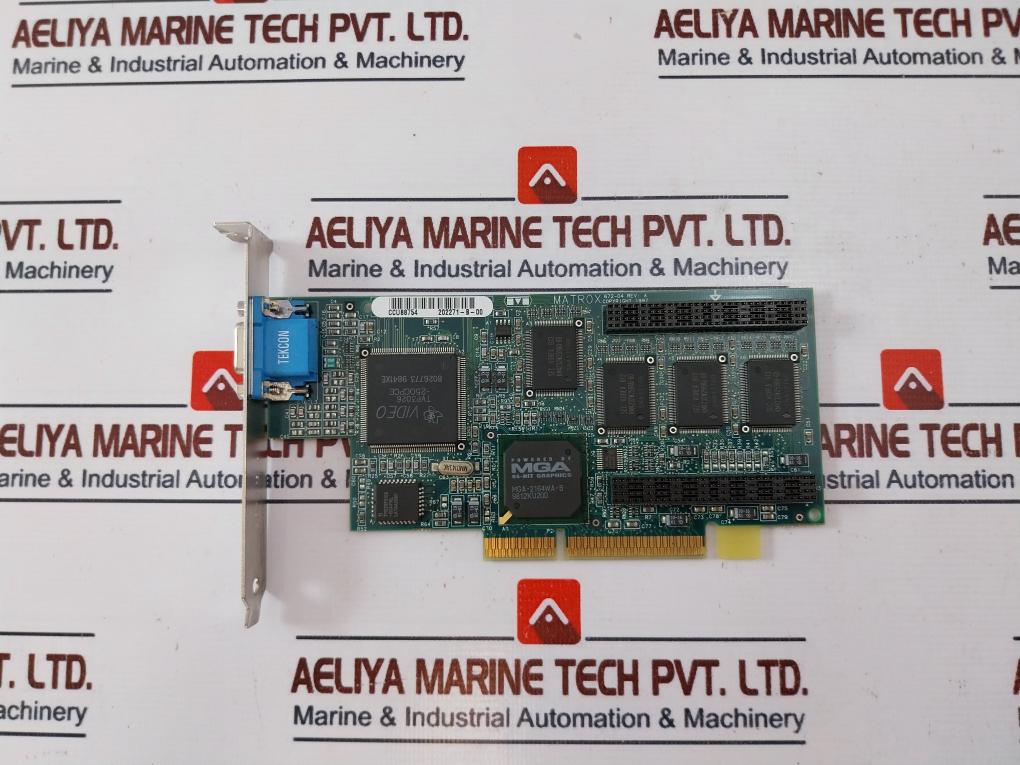 Matrox Mgi Mil2A/4/Oem Vga Card Agp Video Adapter Card Rev A