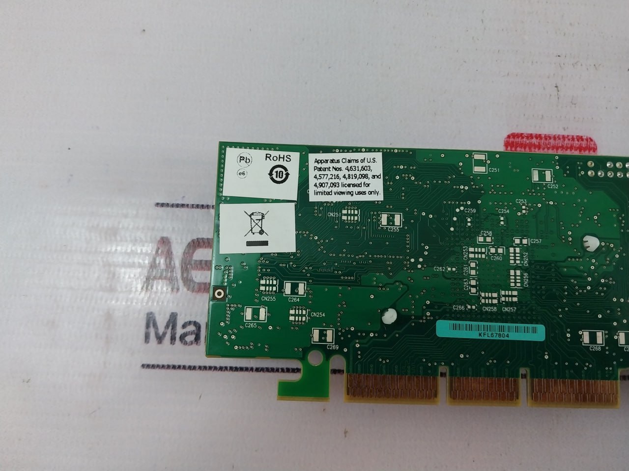 Matrox G55+Mdha32Dsf Millennium G550 Agp Card 3006196321 F7012-03 Rev.: A