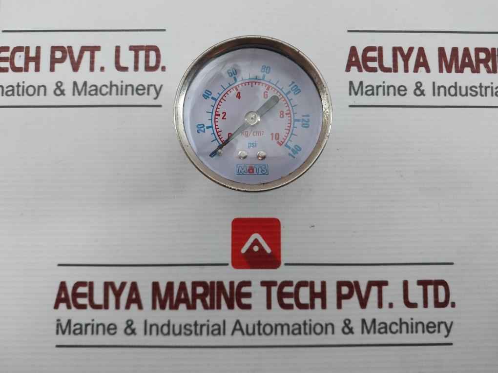 Mats Pressure Gauge 0-140 Psi/0-10 Kg/Cm2
