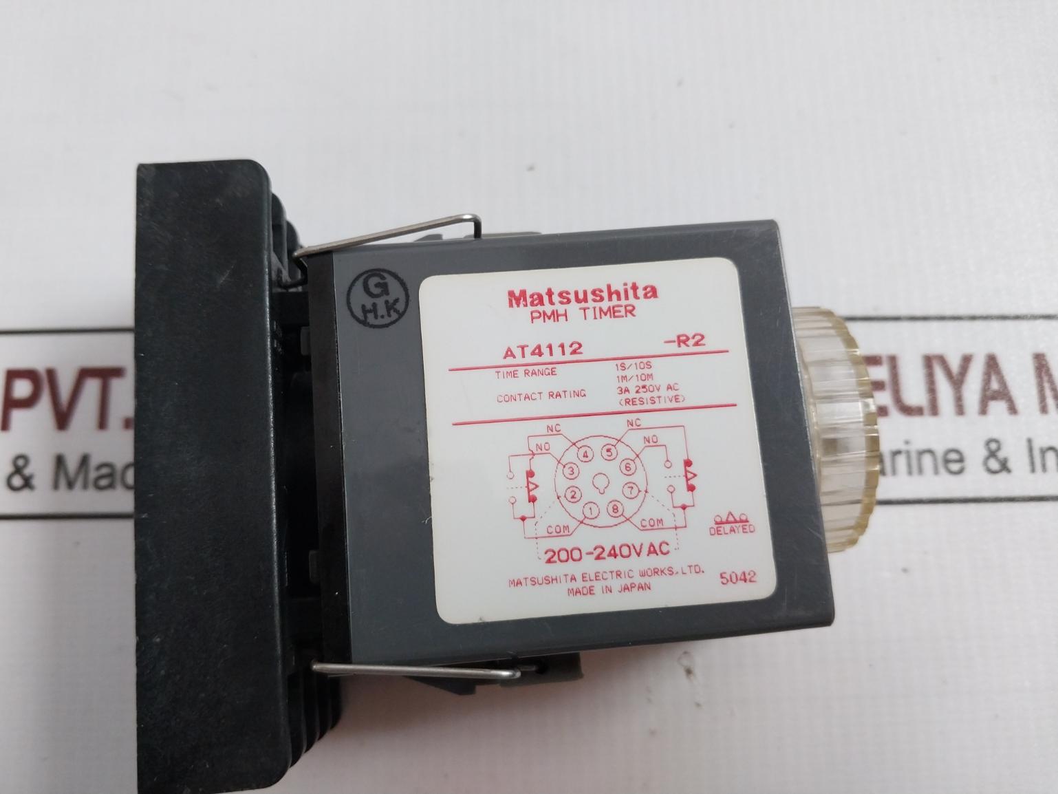 Matsushita At4112 National Pmh Timer 1S/10S 3A 250Vac