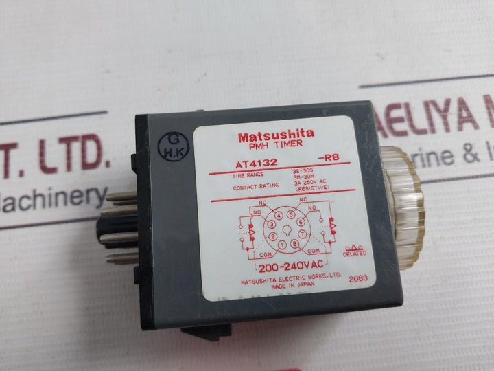Matsushita At4132 Pmh Timer 3S/30S 3M/30M 3A 250Vac 0-30Min