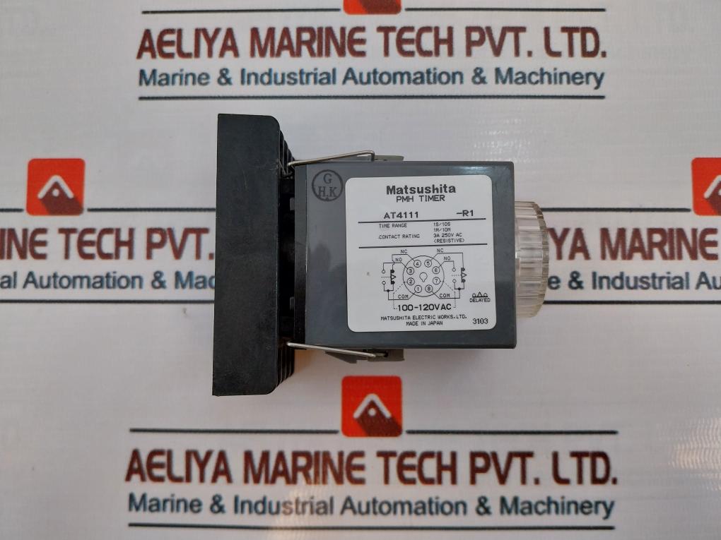 Matsushita Electric At4111 -r1 Pmh Timer With Base 0-10 Min 100-120V Ac