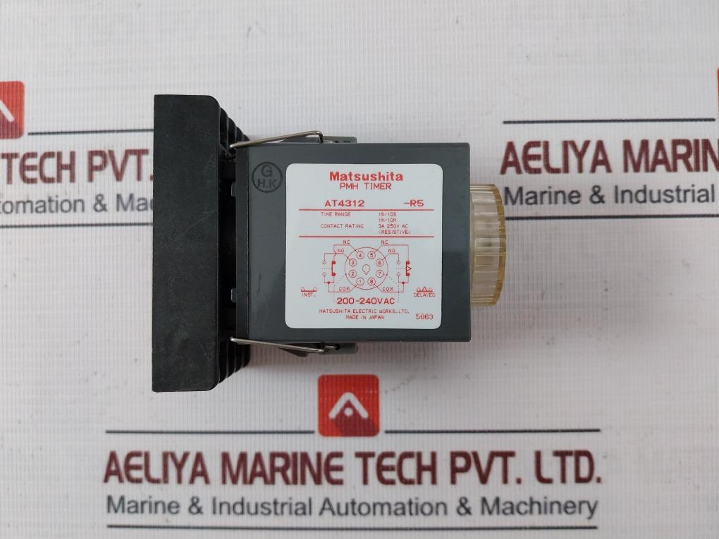 Matsushita Electric At4312 Pmh Timer Module With Base 200-240Vac 50/60Hz