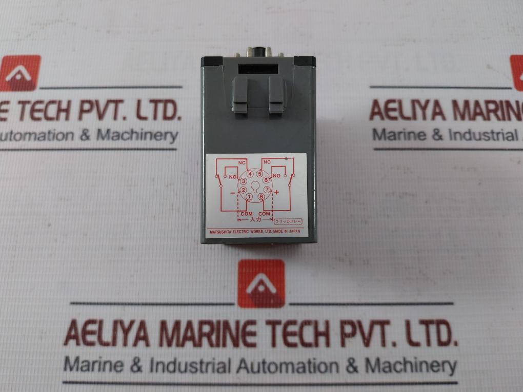 Matsushita Electric Bav851-24 Flicker Relay 3A Ac220V 5A Ac110V Dc24V 0.5-2 Sec