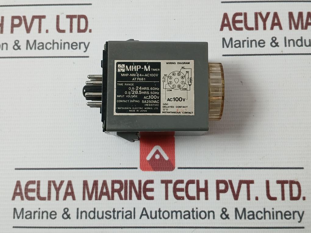 Matsushita Electric Mhp-nm-24H-ac100V Timer Module 5A 250Vac