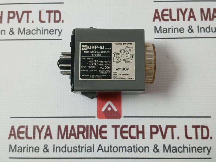 Matsushita Electric Mhp-nm-24H-ac100V Timer Module 5A 250Vac