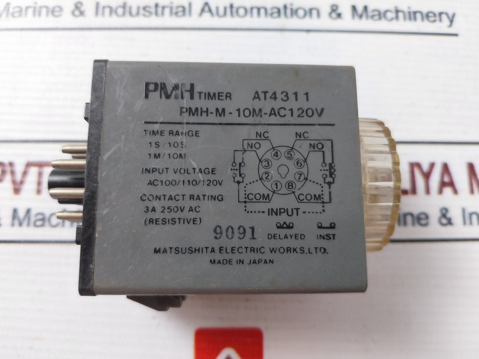 Matsushita Electric Pmh-m-10M-ac120V Time Delay Relay Ac100/110/120V