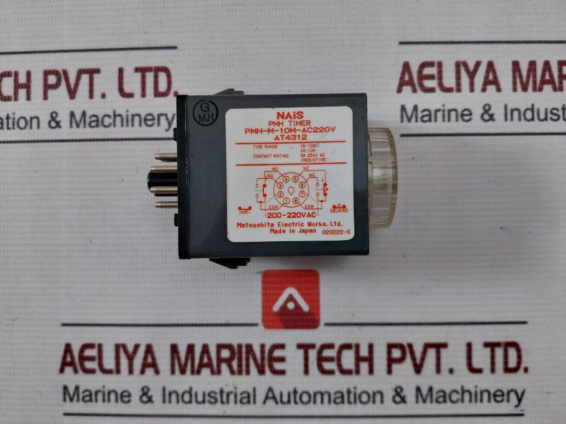 Matsushita Electric Pmh-m-10M-ac220V Pmh Timer 1S/10S 3A 250Vac