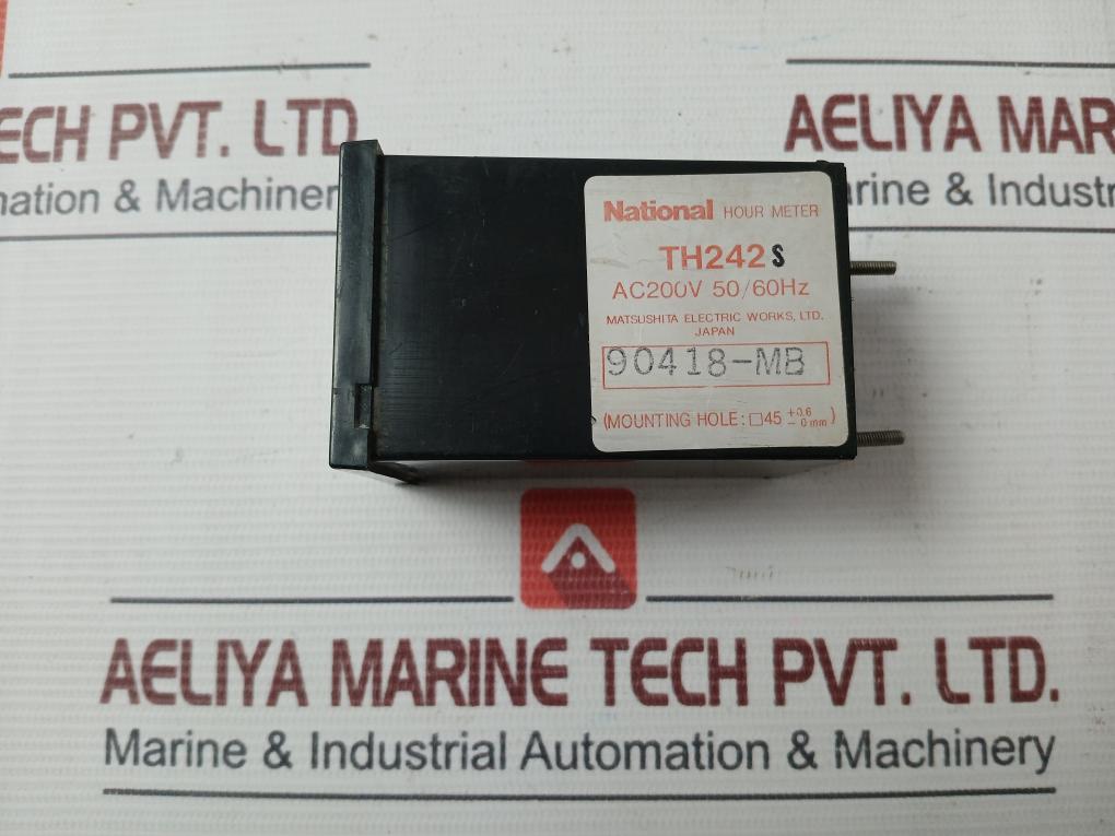 Matsushita Electric Th242S Hour Meter 50/60Hz Ac200V