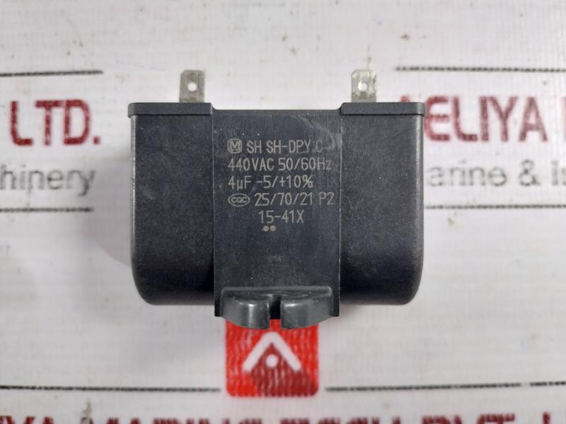 Matsushita Sh Sh-dpy C Motor Starting Capacitor 440Vac 4µF ±5% 50/60Hz