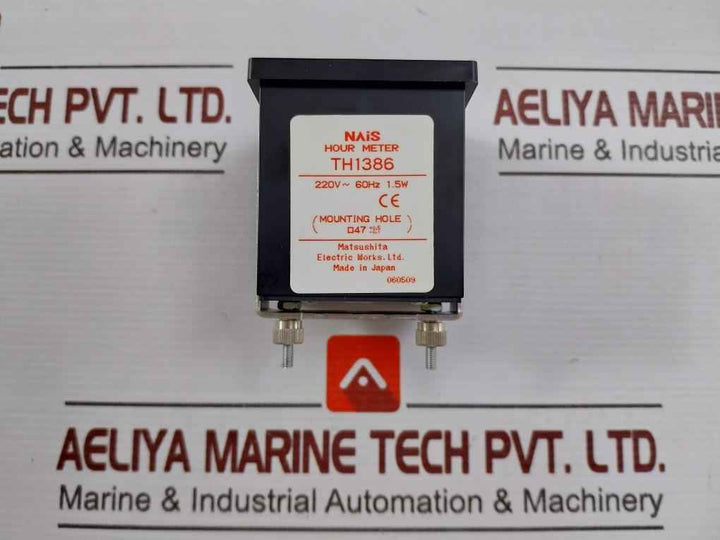 Matsushita Th1386 Hour Meter 220V 60Hz 1.5W
