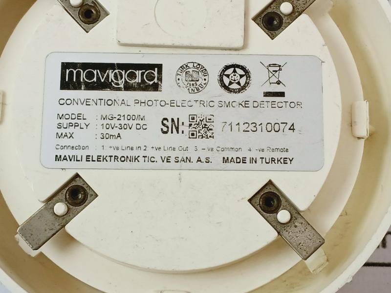 Mavigard Mg-2100/M Smoke Detector 10V-30Vdc 30Ma