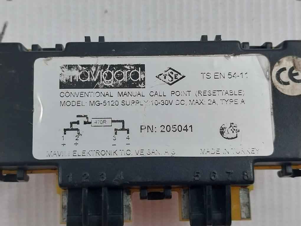 Mavigard Mg-5120 Conventional Manual Call Point 10-30V Dc 2A 205041