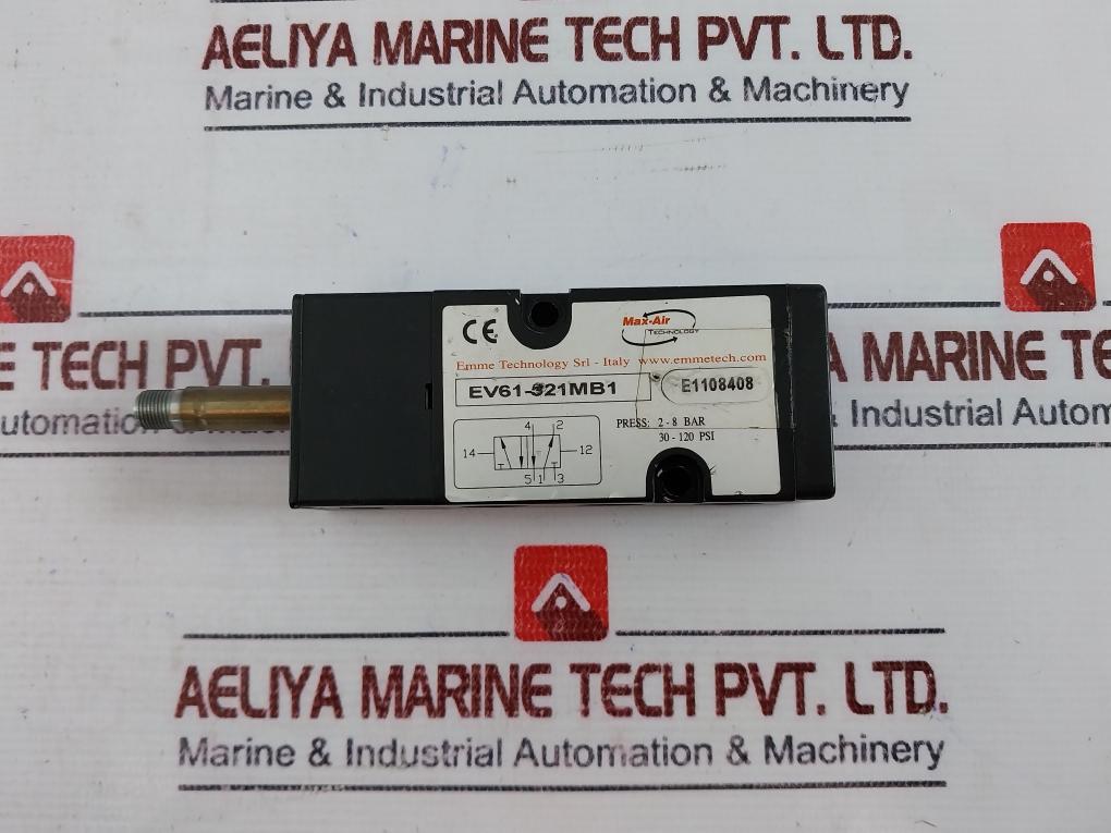 Max-Air EV61-521MB1 Solenoid Valve 30-120 PSI E1108408