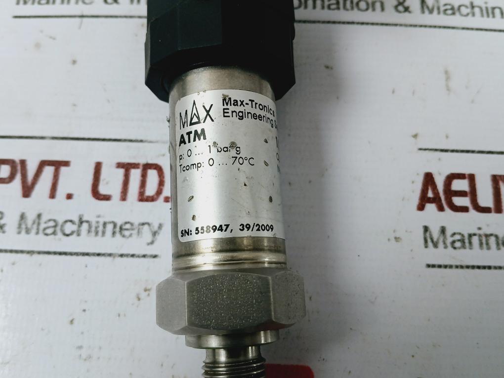 Max-tronics 103146 Pressure Transmitter Out 4 To 20Ma In 9 To 33Vdc