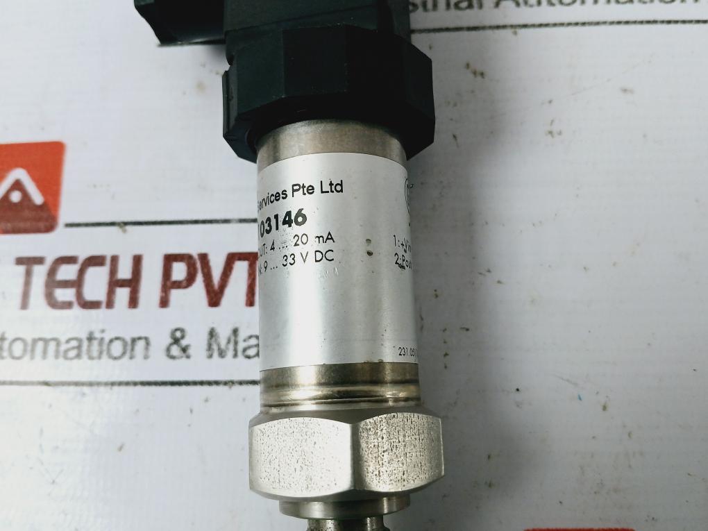 Max-tronics 103146 Pressure Transmitter Out 4 To 20Ma In 9 To 33Vdc