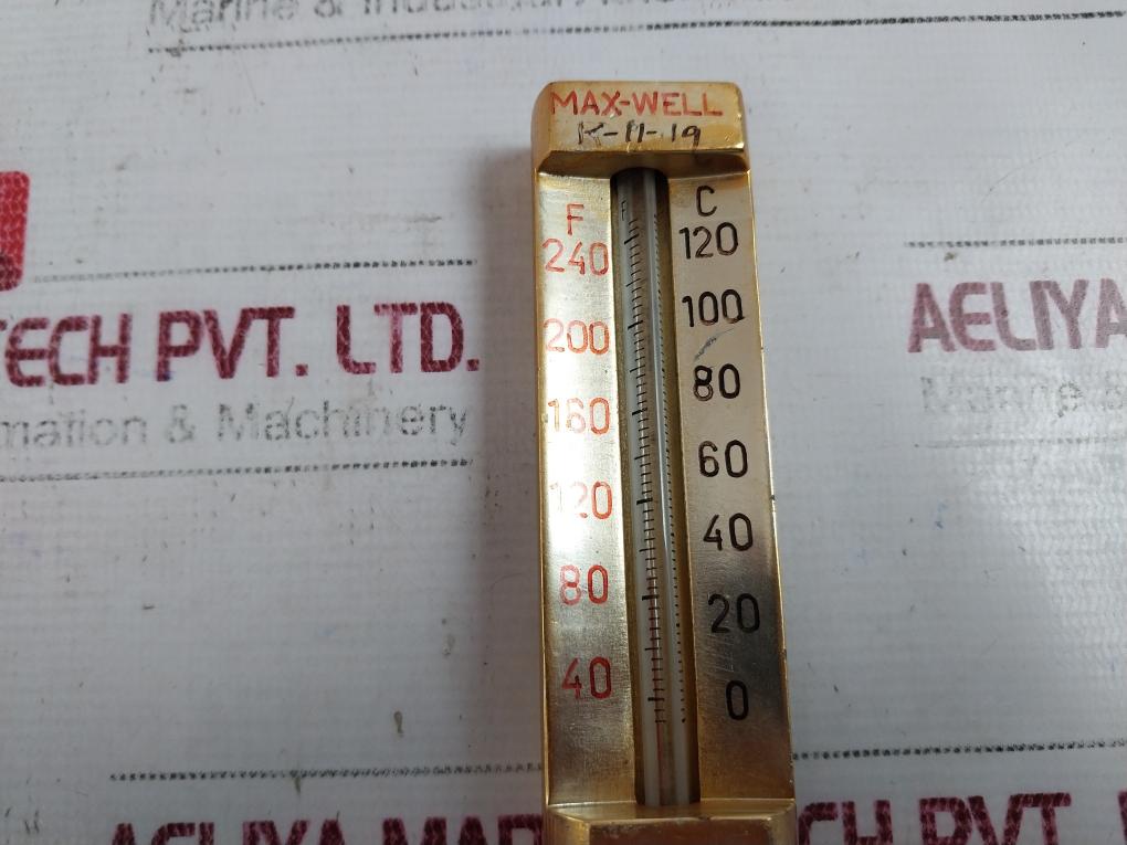 Max-well Thermometer 40 To 240 F