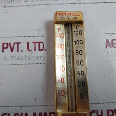 Max-well Thermometer 40 To 240 F