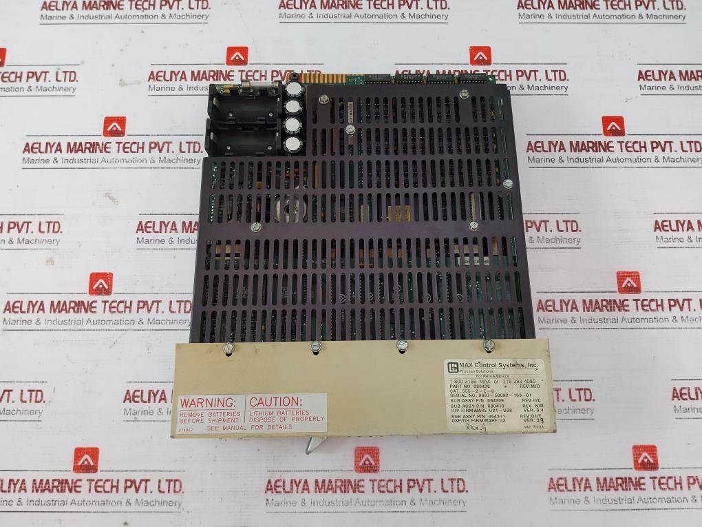 Max Control Systems 080438 Distributed Processing Unit 080421 064309 080410
