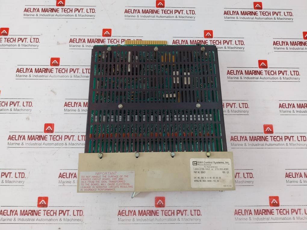 Max Control Systems 080438 Distributed Processing Unit 080421 064309 080410