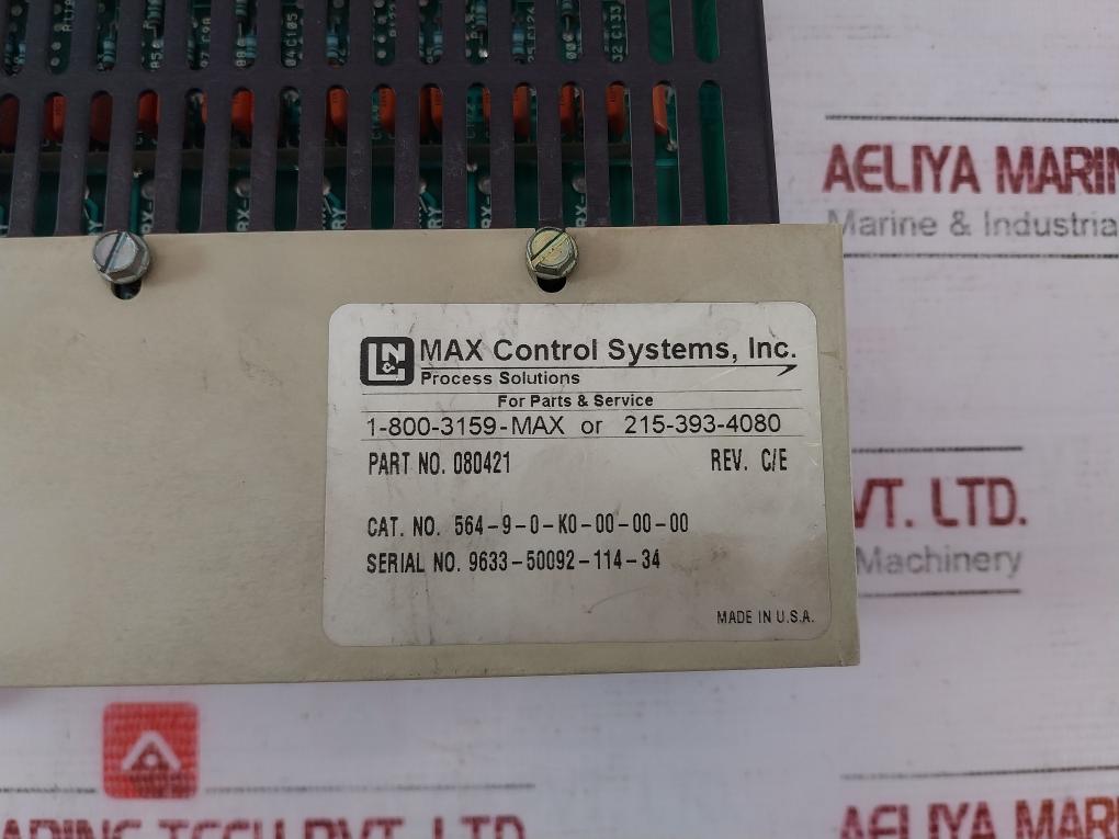 Max Control Systems 080438 Distributed Processing Unit 080421 064309 080410